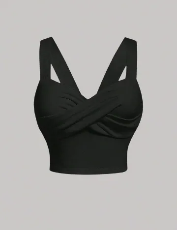 Top SHEIN CURVE, negru