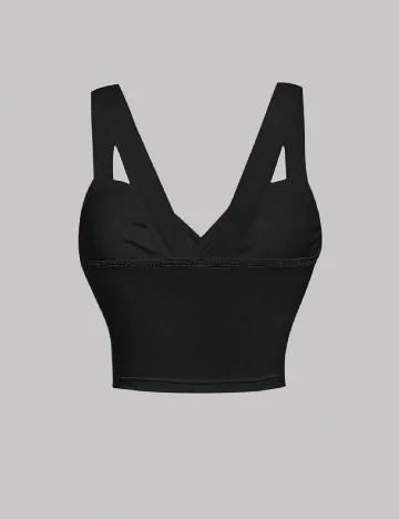 Top SHEIN CURVE, negru