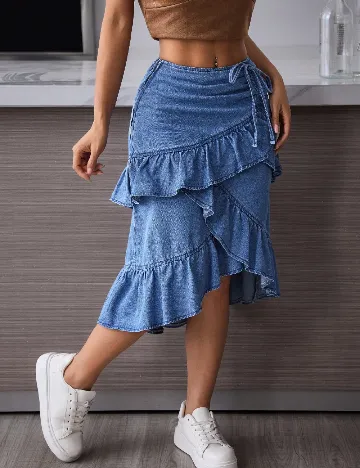 Fusta SHEIN, albastru