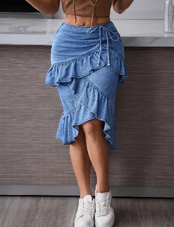 Fusta SHEIN, albastru