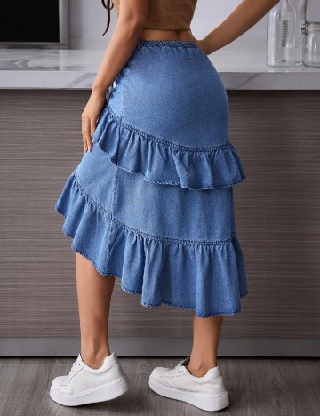 Fusta SHEIN, albastru