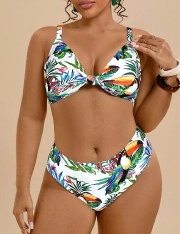 Sutien de baie SHEIN CURVE, mix culori