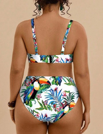 Sutien de baie SHEIN CURVE, mix culori