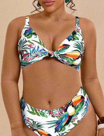 Sutien de baie SHEIN CURVE, mix culori