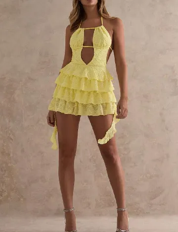 Rochie scurta SHEIN, galben