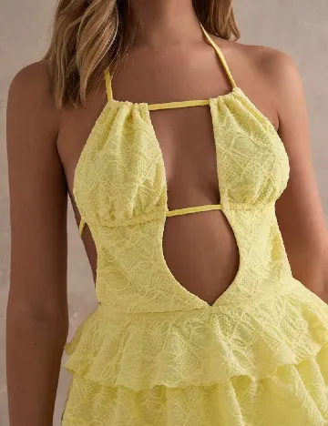 Rochie scurta SHEIN, galben