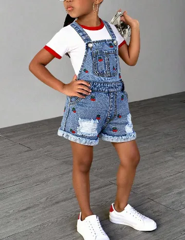 Salopeta Shein Kids, albastru