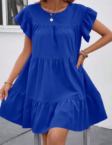 Rochie scurta SHEIN, albastru