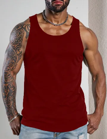 Maiou SHEIN Plus Size Men, visiniu