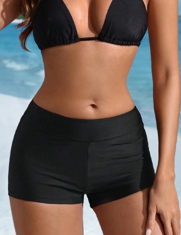 Pantaloni scurti de baie SHEIN, negru