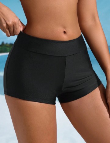 Pantaloni scurti de baie SHEIN, negru
