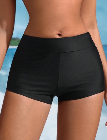 Pantaloni scurti de baie SHEIN, negru