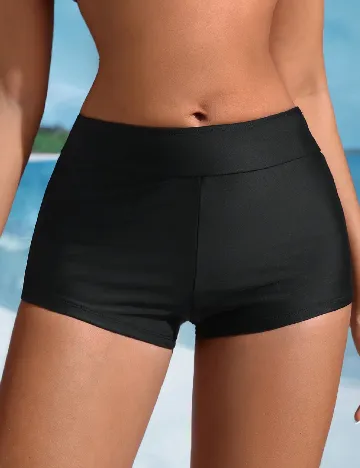 Pantaloni scurti de baie SHEIN, negru