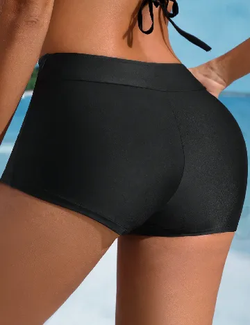 Pantaloni scurti de baie SHEIN, negru