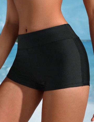 Pantaloni scurti de baie SHEIN, negru