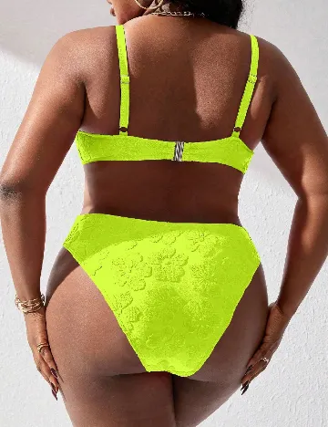 Costum de baie SHEIN CURVE, verde