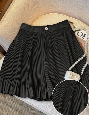 Pantaloni scurti SHEIN CURVE, negru