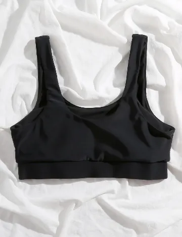 Bustiera de baie SHEIN, negru