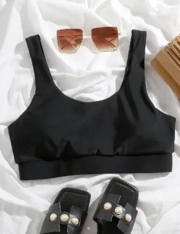 Bustiera de baie SHEIN, negru