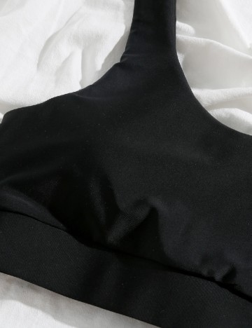 Bustiera de baie SHEIN, negru