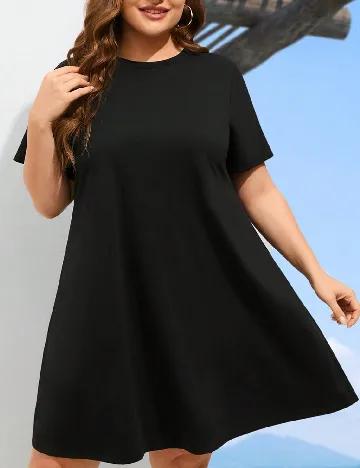 Rochie scurta SHEIN CURVE, negru