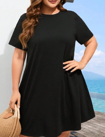 Rochie scurta SHEIN CURVE, negru