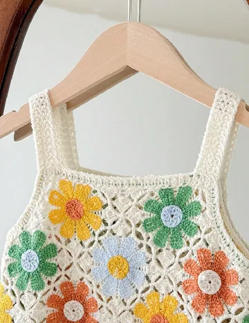 Rochie de plaja Shein Kids, floral