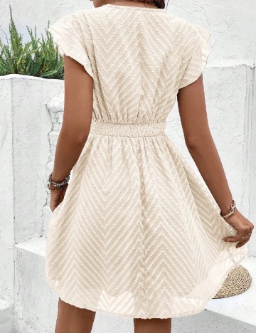 Rochie scurta SHEIN, crem