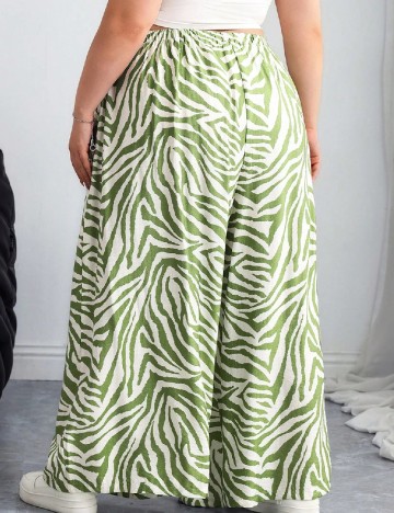 Pantaloni SHEIN CURVE, verde