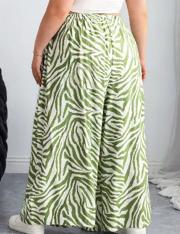 Pantaloni SHEIN CURVE, verde