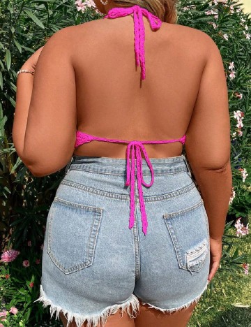 Top de baie SHEIN CURVE, roz