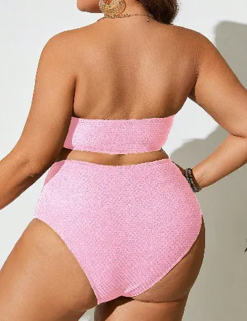 Costum de baie SHEIN CURVE, roz