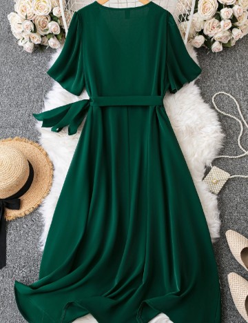 Rochie lunga SHEIN CURVE, verde