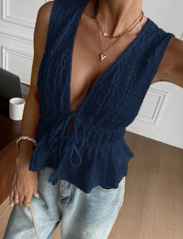 Top SHEIN, bleumarin