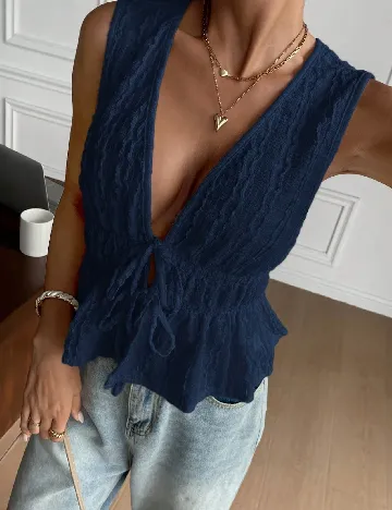 Top SHEIN, bleumarin