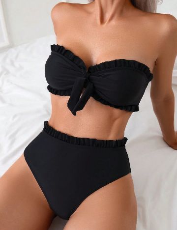 Costum de baie SHEIN, negru