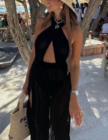 Rochie de plaja SHEIN, negru