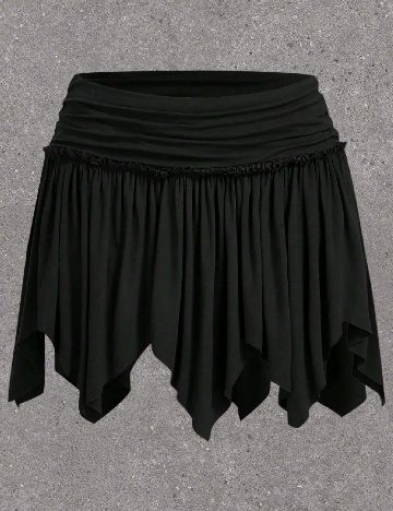 Fusta pantalon SHEIN CURVE, negru