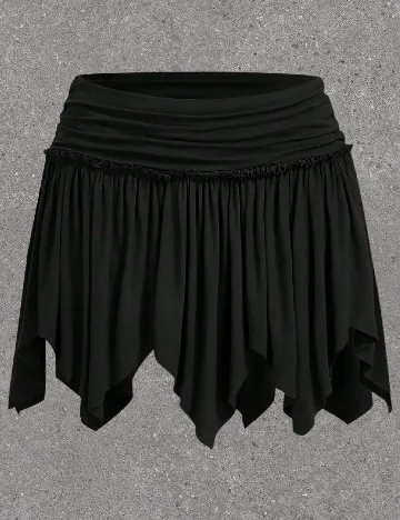 Fusta pantalon SHEIN CURVE, negru