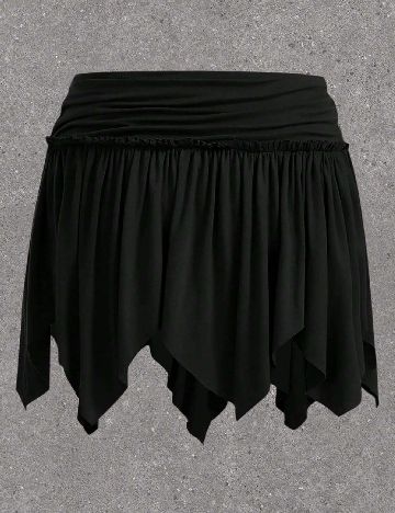 Fusta pantalon SHEIN CURVE, negru