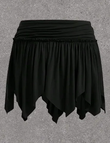 Fusta pantalon SHEIN CURVE, negru