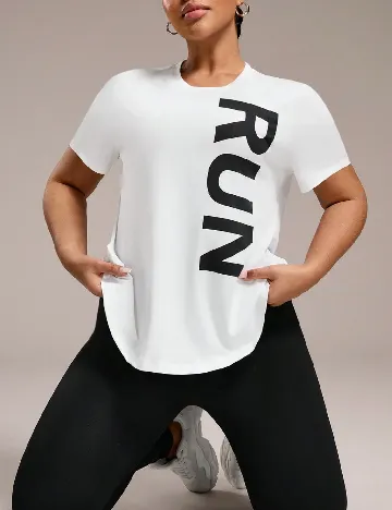 Tricou SHEIN CURVE, alb