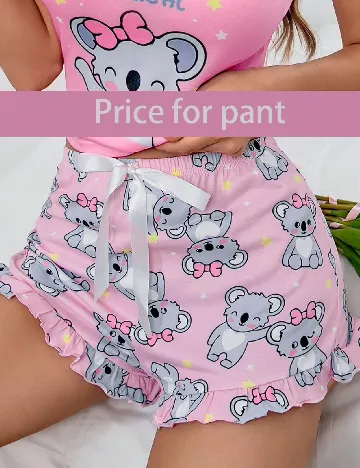 Pantaloni de pijama SHEIN, roz