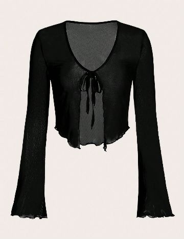 Top SHEIN, negru