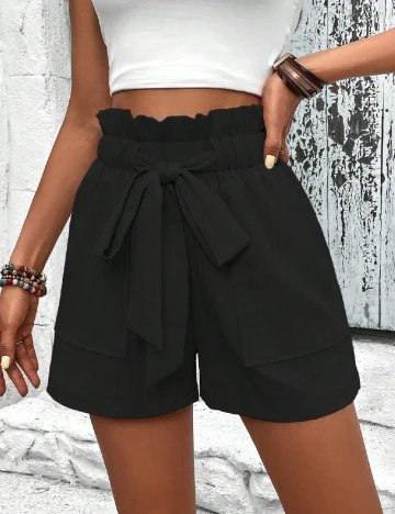 Pantaloni scurti SHEIN, negru