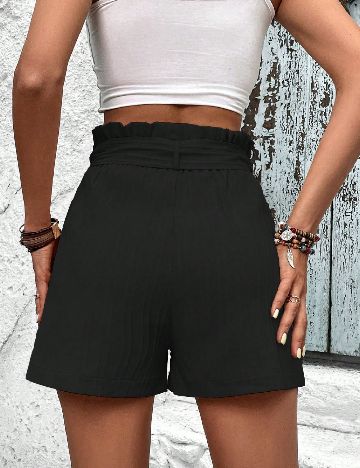 Pantaloni scurti SHEIN, negru