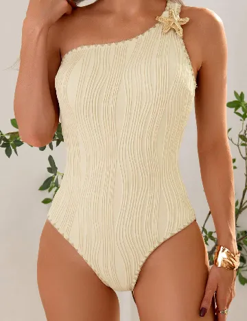 Costum de baie SHEIN, bej