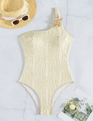 Costum de baie SHEIN, bej