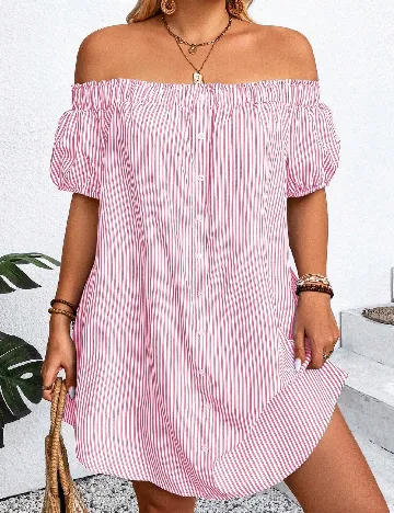 Rochie scurta SHEIN CURVE, roz