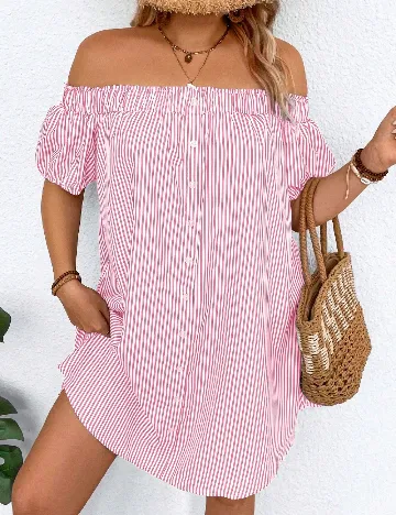 Rochie scurta SHEIN CURVE, roz